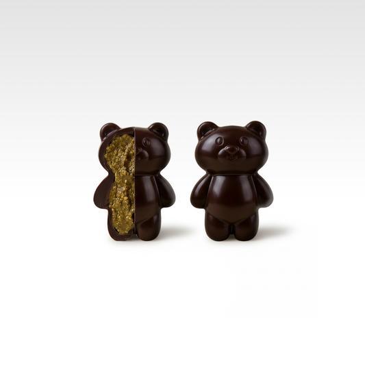 Oursons Chocolat Noir - 3 pièces