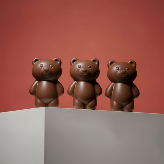 Oursons Chocolat au Lait - 3 pièces